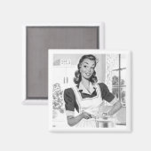 Retro Cook Magneet (Voorkant / Achterkant)