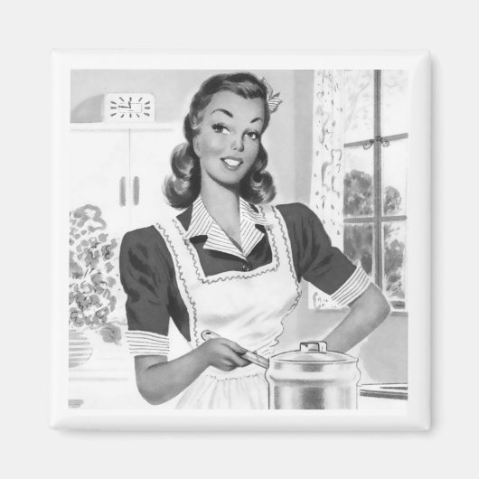 Retro Cook Magneet (Voorkant)