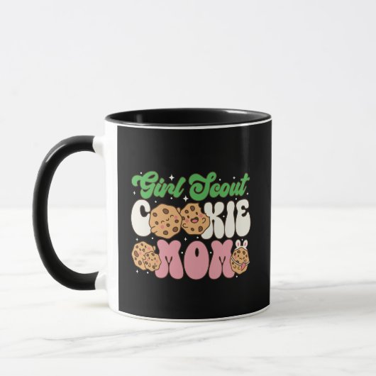 Retro Cookie Moeder Kawaii Bakleven Mok (Links)