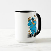 Retro Cookie Monster | Hangerig Mok (Voorkant rechts)