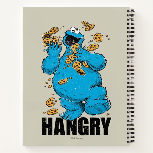 Retro Cookie Monster | Hboos Notitieboek (Achterkant)