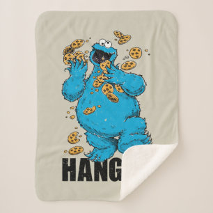 Retro Cookie Monster   Hwoe Sherpa Deken