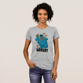 Retro Cookie Monster | Hwoe T-shirt (Voorkant volledig)