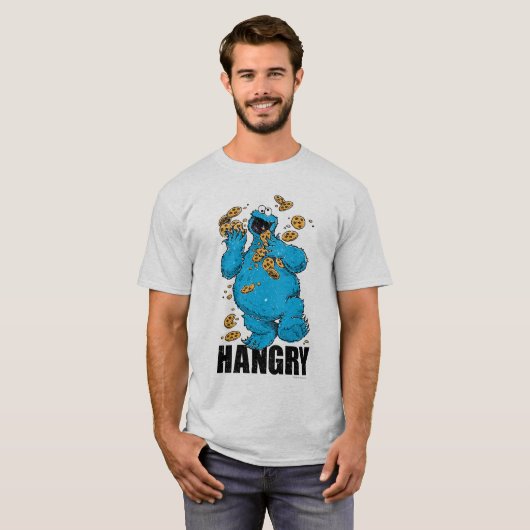 Retro Cookie Monster | Hwoe T-shirt (Voorkant volledig)