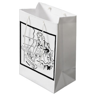 Retro Cooking mam Medium Cadeauzakje