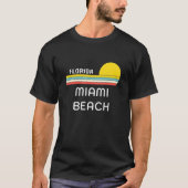 Retro Cool 70s Miami Beach Mannen vrouwen Florida T-shirt (Voorkant)