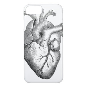 Retro  Cool Anatomical Heart Sketch Case-Mate iPhone Case
