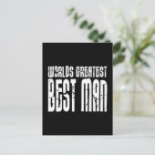 Retro Cool Best Men : De grootste beste man ter we Briefkaart (Staand voorkant)
