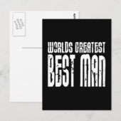 Retro Cool Best Men : De grootste beste man ter we Briefkaart (Voorkant / Achterkant)