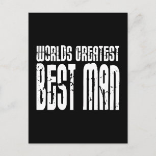 Retro Cool Best Men : De grootste beste man ter we Briefkaart