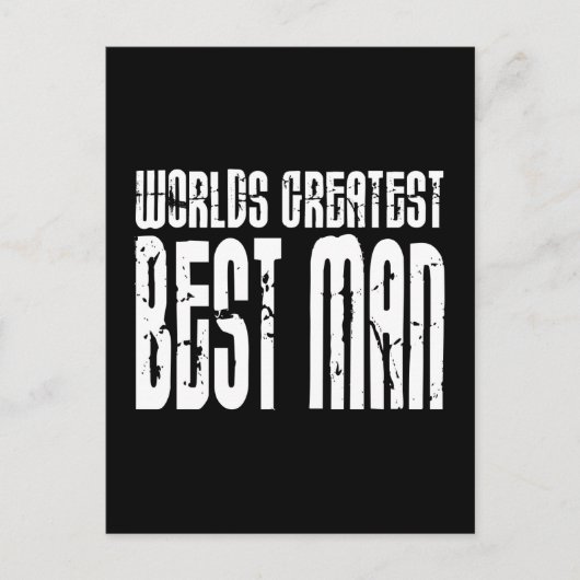 Retro Cool Best Men : De grootste beste man ter we Briefkaart (Voorkant)
