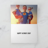Retro Cool Beste Pap Ooit Vader's Pap Foto Kaart (Binnen)