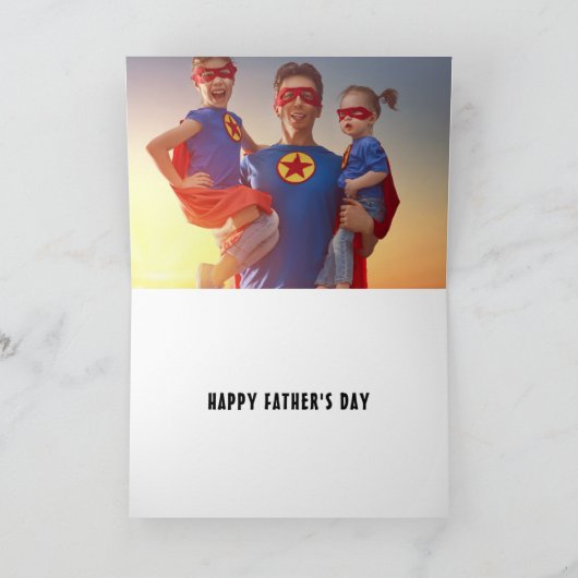 Retro Cool Beste Pap Ooit Vader's Pap Foto Kaart (Binnen)