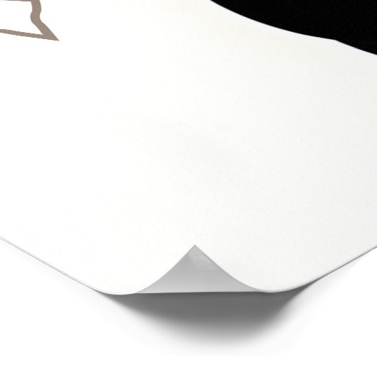 Retro Cool Black Cat Poster (Hoek)