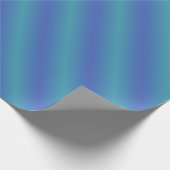 Retro Cool Blauw & Groene Strepen Verpakkingsdocum Cadeaupapier (Hoek)