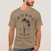 Retro Cool Bondi Beach Australia  Palm T-shirt (Voorkant)