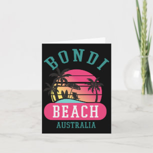 Retro Cool Bondi Beach Kaart