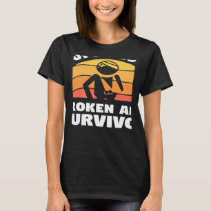 Retro Cool Broken Arm Survivor Bone Letsels Recove T-shirt