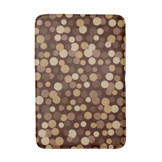 Retro Cool Bruin Stippen Badkamer Vloerkleed Badma Badmat (Voorkant Verticaal)