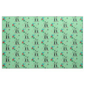 Retro Cool Cats & Starbursts Mid Century Moderne Stof (Fat Quarter)
