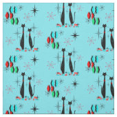 Retro Cool Cats & Starbursts Moderne F Stof (Swatch)