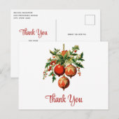 Retro Cool Christmas Tree Decorations Dank u Briefkaart (Voorkant / Achterkant)
