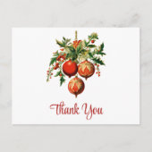 Retro Cool Christmas Tree Decorations Dank u Briefkaart (Voorkant)