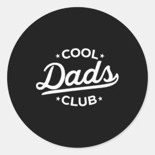 Retro Cool Dads Club Grappige Pap Pocket Vaders Da Ronde Sticker