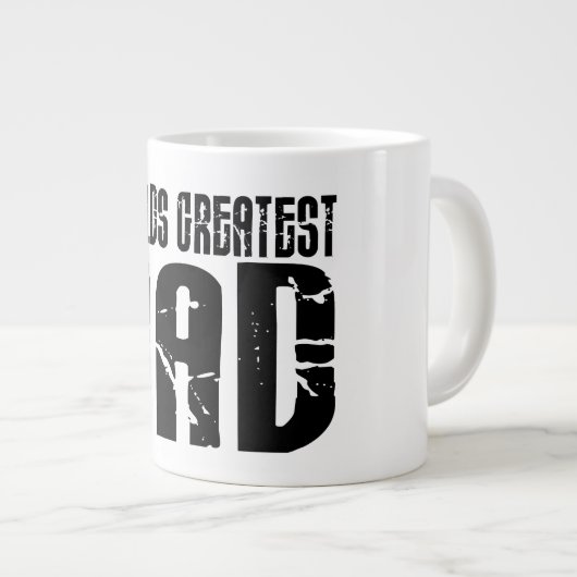 Retro Cool Dads : De grootste vader ter wereld Grote Koffiekop (Voorkant rechts)