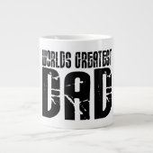 Retro Cool Dads : De grootste vader ter wereld Grote Koffiekop (Voorkant)