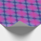 Retro Cool Dark Neon Squares Wrapping Paper Cadeaupapier (Hoek)