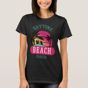 Retro Cool Daytona Beach Mannen Womens Florida Bea T-shirt