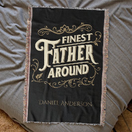 Retro  Cool Elegant Typografie Vader Quote Deken