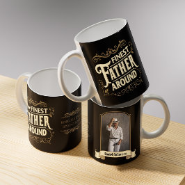 Retro  Cool Elegant Typografie Vader Quote Koffiemok