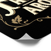 Retro  Cool Elegant Typografie Vader Quote Poster (Hoek)