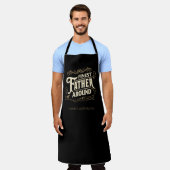 Retro Cool Elegant Typografie Vader Quote Schort (Gedragen)