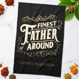 Retro  Cool Elegant Typografie Vader Quote Theedoek