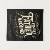 Retro  Cool Elegant Typografie Vader Quote Wandkleed (Voorkant (horizontaal))