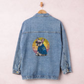 Retro Cool Franse Bulldog Denim Jacket (Hangar)