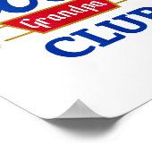 Retro Cool Grandpa Club Family Matching Father's D Poster (Hoek)