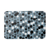 Retro Cool Grey Stippen Bathroom Rug Bath Mat (Voorkant)