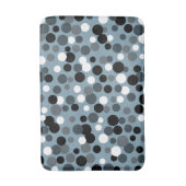 Retro Cool Grey Stippen Bathroom Rug Bath Mat (Voorkant Verticaal)