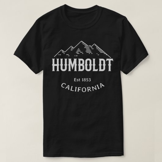 Retro Cool Humboldt County California Pacific Rang T-shirt (Design voorkant)