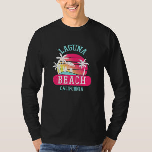 Retro Cool Laguna Beach California Beaches Sunset T-shirt