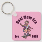 Retro Cool Moeder Tijdperk Aangepaste Sport Sleute Sleutelhanger (Voorkant)