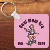 Retro Cool Moeder Tijdperk Aangepaste Sport Sleute Sleutelhanger (Voorkant)