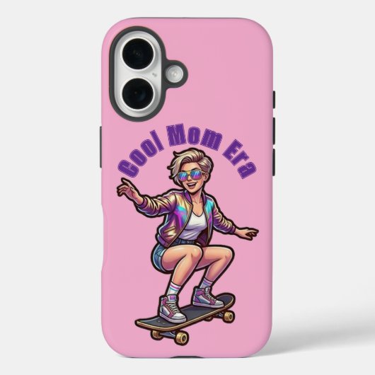 Retro Cool Moeder Tijdperk Aangepaste Tekst Telefo Case-Mate iPhone Case (Achterkant)