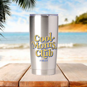 Retro Cool Moeders Club Typografie Minimaal Vintag Geïsoleerde Drinkbeker