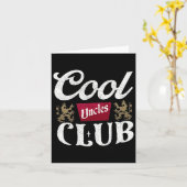 Retro Cool Ooms Club Beste Oom Ooit Funny Vader Kaart (Gele Bloem)