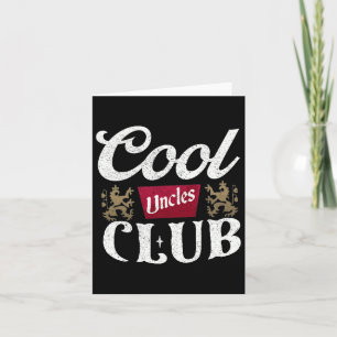 Retro Cool Ooms Club Beste Oom Ooit Funny Vader Kaart